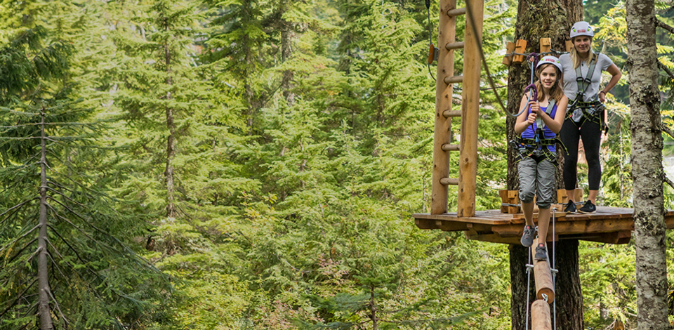 Evening Mountain Ropes Adventure offer for two