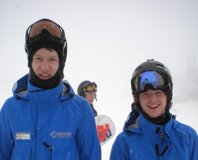 Luca and Blake ski instructors