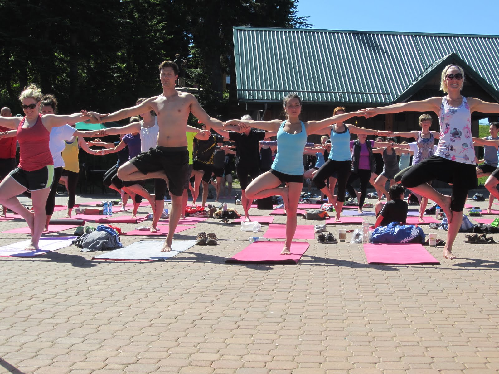 Yoga at the Peak of Vancouver Grouse Mountain The Peak of Vancouver