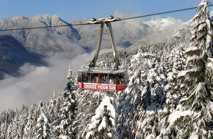 skyride in the winter