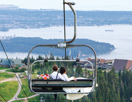 Enjoy incredible views with your weeding at the Peak of Vancouver.