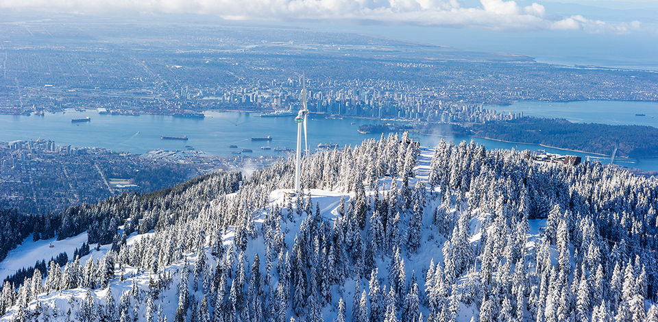 Mountain Aerial Winter