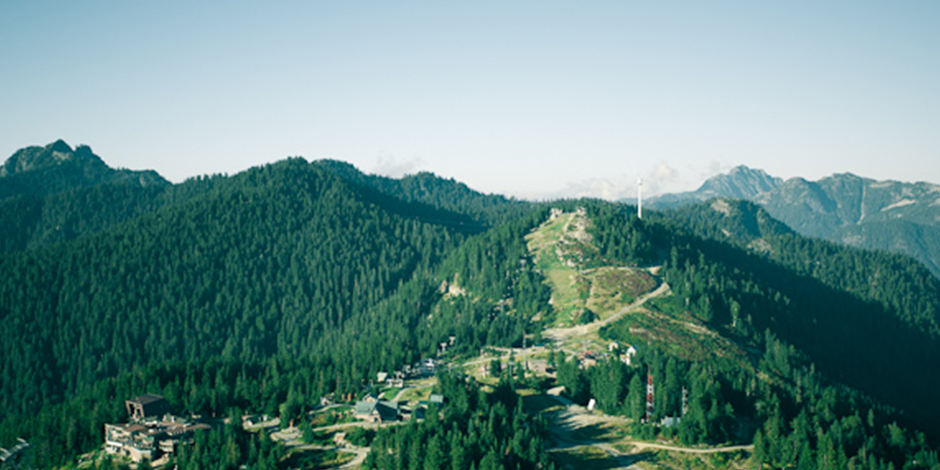 mountain aerial view