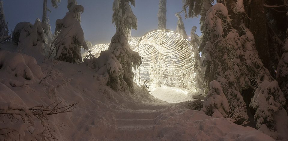 entrance of light tunnel