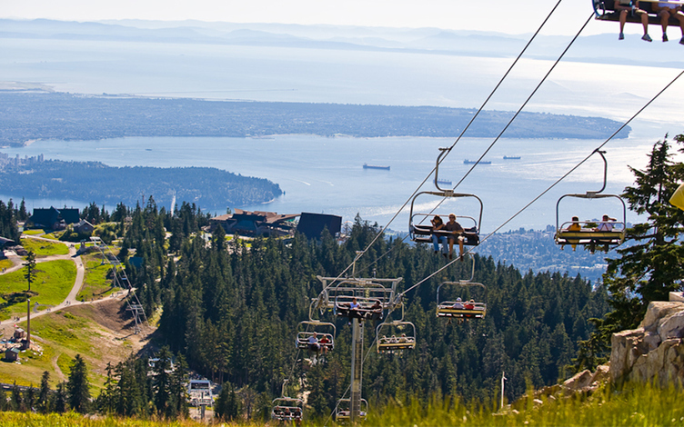 Get the best view on Grouse Mountain's Scenic Peak Chairlift.