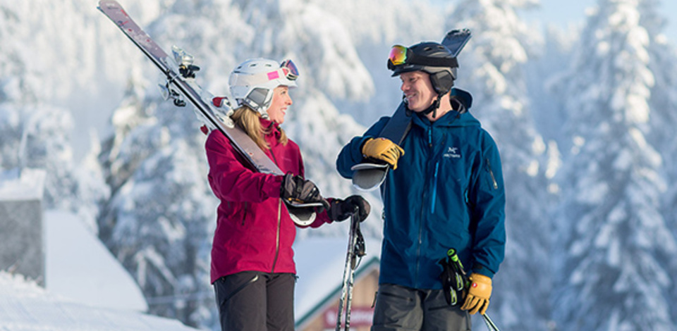 ski and snowboard rentals at Grouse Mountain