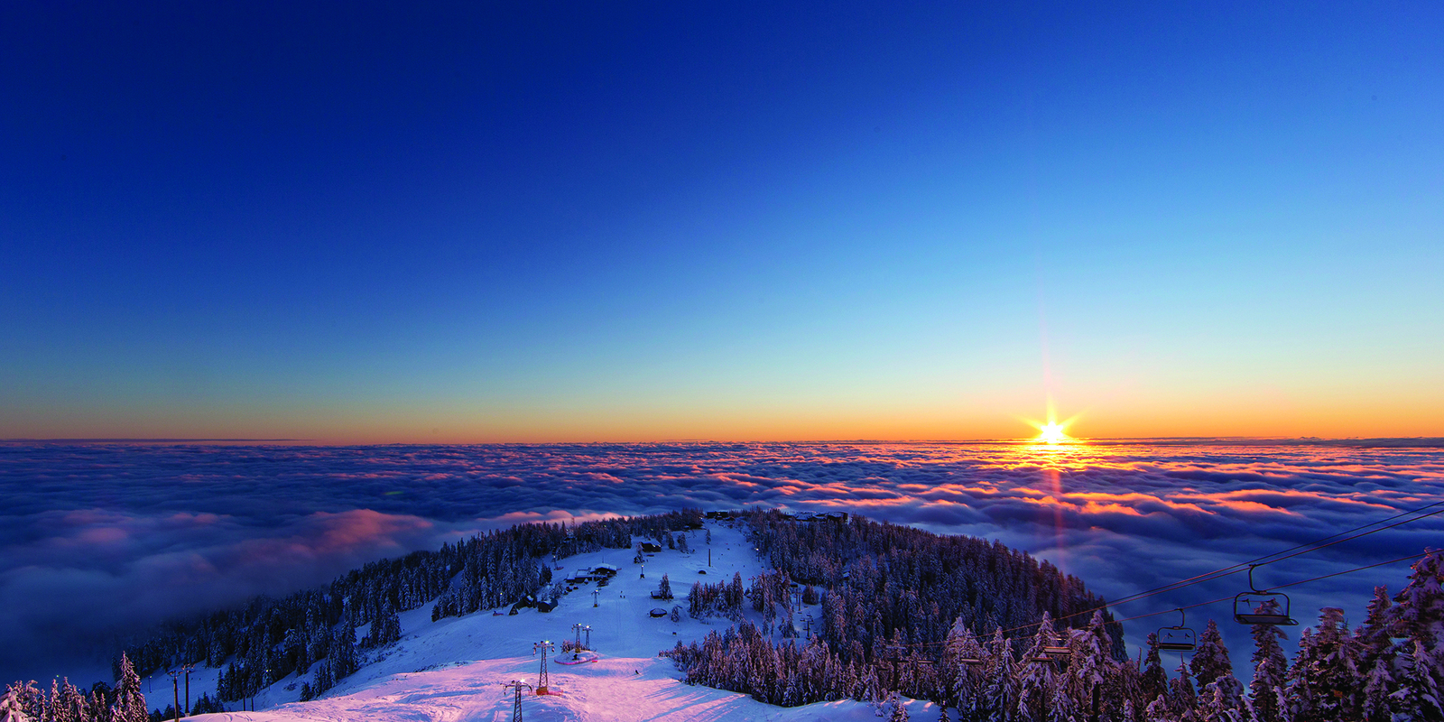 Sunrise Snowshoe Tour Grouse Mountain The Peak of Vancouver