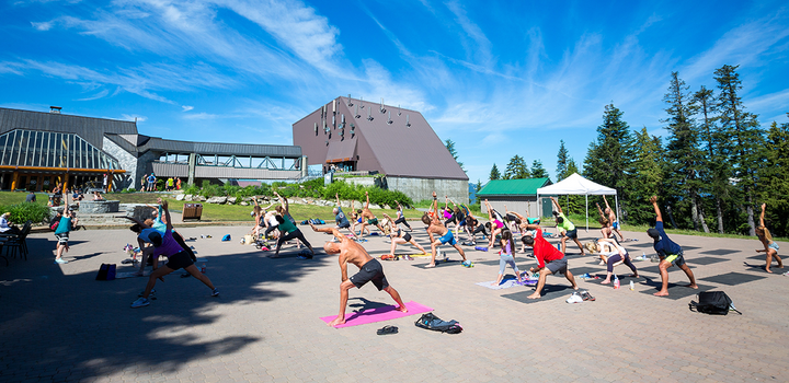 Yoga on the Mountain